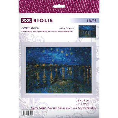 RIOLIS Starry Night Over Rhone Cross Stitch Kit