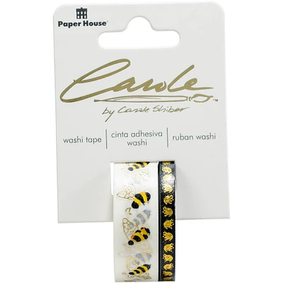 Paper House® Bees By Carol Shiber Washi Tape Set