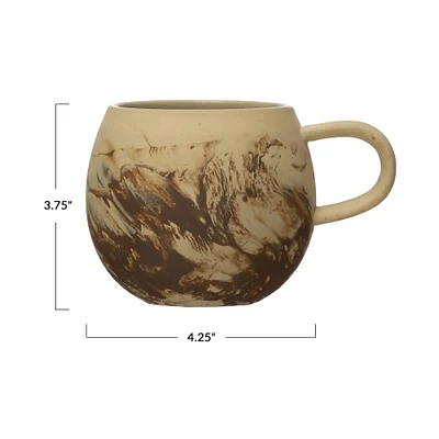 Matte Sand Reactive Glaze Stoneware Mug Set