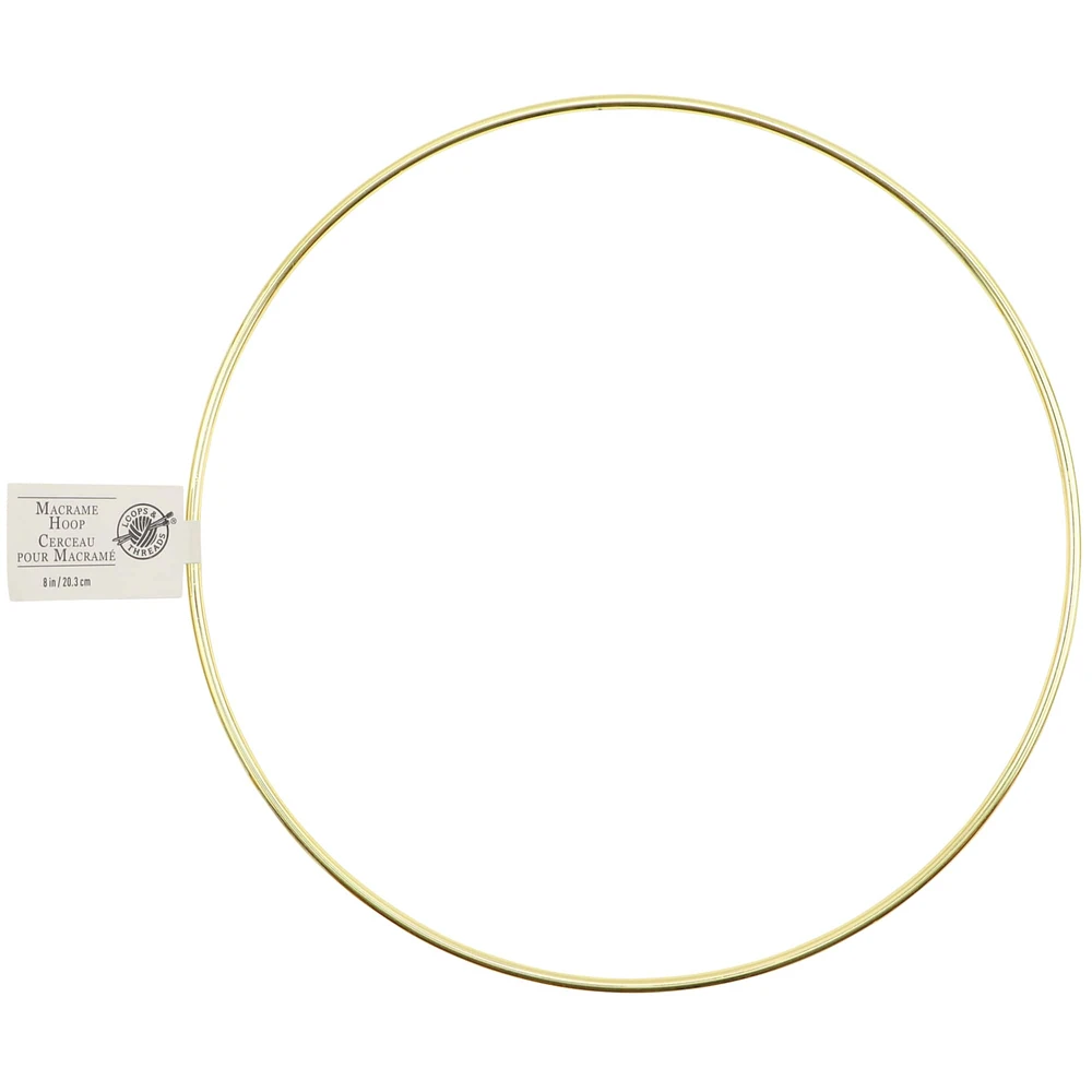 Macramé Brass Ring by Loops & Threads®
