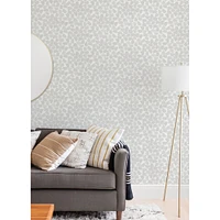 InHome Bliss Print Gray Peel & Stick Wallpaper