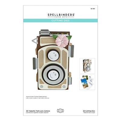 Spellbinders® 3D Vignette Twin Lens Camera by Becca Feeken Etched Cutting Die Set