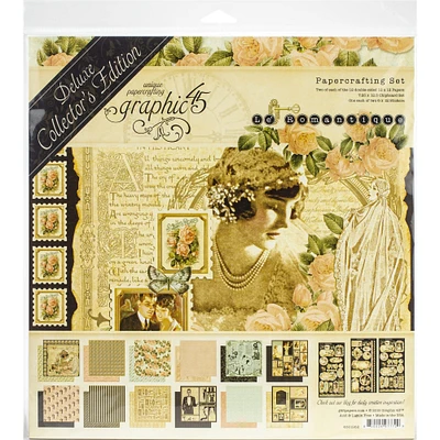 Graphic 45 Deluxe Collector's Edition Pack 12"X12"-Le Romantique
