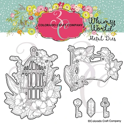 Colorado Craft Company Whimsy World Be Free Metal Die Set