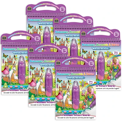 Teacher Created Resources Princesses, Mermaids & Fairies Water Reveal Book Set, 6ct.