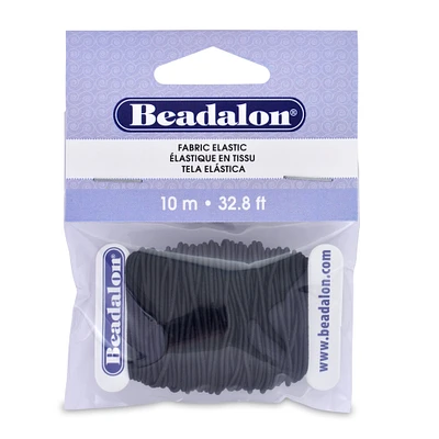 Beadalon® Black Fabric Elastic Cord, 1mm