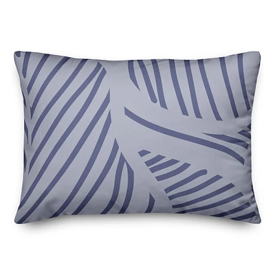 Blue Fronds 14" x 20" Throw Pillow