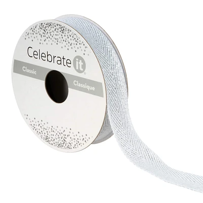 5/8" x 5yd. Metallic Twill Ribbon by Celebrate It®