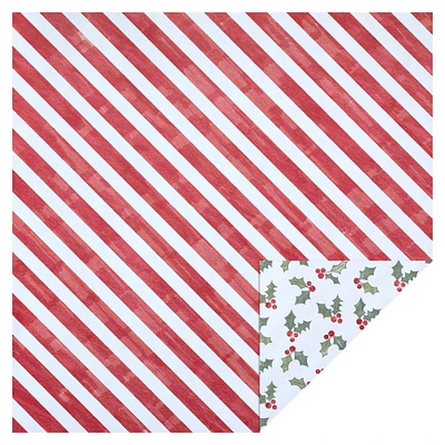 48 Pack: Christmas Holly Paper by Recollections™, 12" x 12"