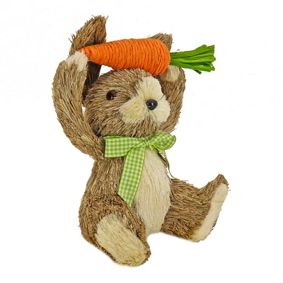 9" Bunny Holding Up Carrot