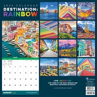 TF Publishing 2024 Destination: Rainbow Wall Calendar