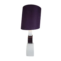 Elegant Designs™ 2.5ft. Purple and White Stacked Circle Table Lamp