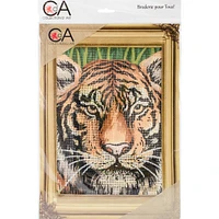 Collection D'Art Tiger Stamped Needlepoint Kit