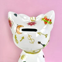 Bright Stripes Tattoo A Ceramic Kitty Bank Activity Kit