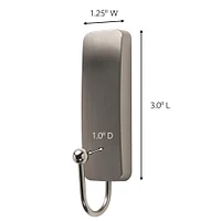 Command™ Medium Decorative Hook, Brushed Nickel