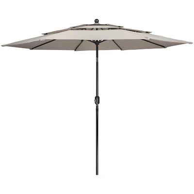 9.75ft. Outdoor Patio Market Umbrella with Hand Crank & Tilt