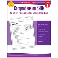 Scholastic Teaching Resources Comprehension Skills: Short Passages for Close Reading Book