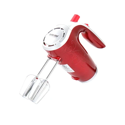 Better Chef Red 5-Speed Electric Hand Mixer