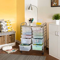 Honey Can Do Rolling Storage Cart with 12 Drawers