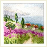 Alisa Lavender At The Sea Cross Stitch Kit