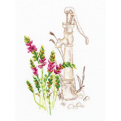 RTO Bloomy Herbs with Water Spout Cross Stitch Kit