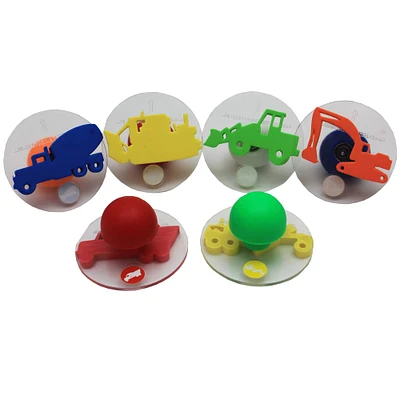 Ready2Learn® 3” Giant Construction Vehicles Foam Stampers, 6 Pack