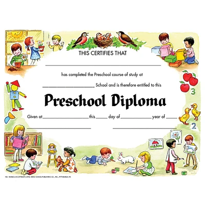 Hayes Preschool Diploma, 6 Packs of 30 