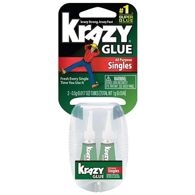18 Packs: 2 ct. (36 total) Krazy Glue® All Purpose Singles