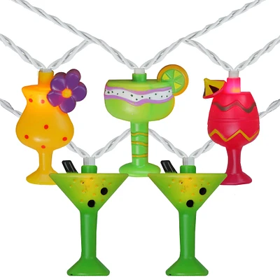 10ct. Happy Hour Colorful Cocktail String Lights