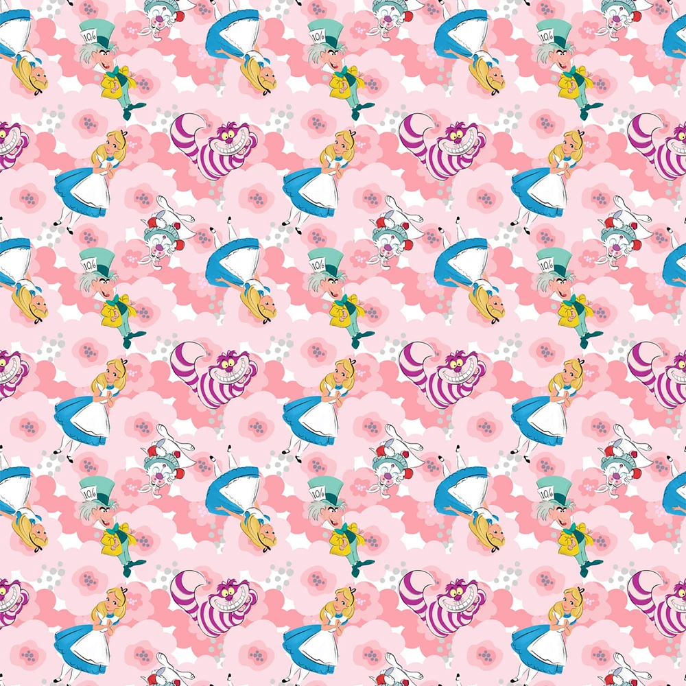 Disney® Alice in Wonderland Pink Cotton Fabric