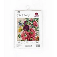 Luca-s Summer Flowers Counted Cross Stitch Kit