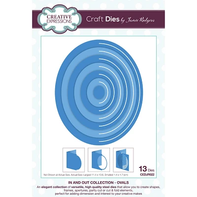 Creative Expressions In & Out Collection Oval Craft Dies by Jamie Rodgers