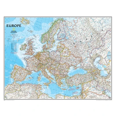 National Geographic™ Europe Wall Map