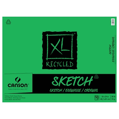 6 Pack: Canson® XL® Recycled Sketch Pad, 18" x 24"