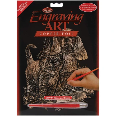 Royal & Langnickel® Kitten & Puppy Copper Foil Engraving Art Kit