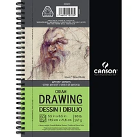 Canson® Artist Series Wire Bound Cream Drawing Pad