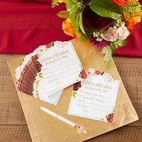 Kate Aspen® Burgundy Blush Wedding Advice Cards, 50ct.