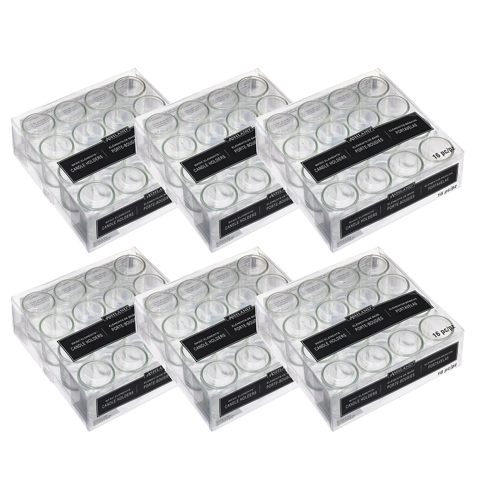 6 Packs: 16 ct. (96 total) Clear Votive Holders by Ashland® Basic Elements™