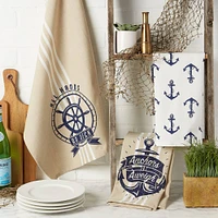 DII® Seafair Maritime Printed Dishtowel, 3ct.