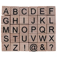 Small Uppercase Alphabet Wood Stamp Set by Recollections™