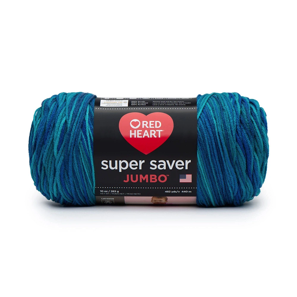 Red Heart® Super Saver Jumbo Prints, Multis & Heathers Yarn