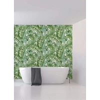 Katie Hunt Green Tropical Palm Leaf Wall Mural