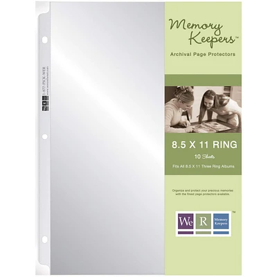 We R Memory Keepers® 8.5" x 11" Ring Page Protectors, 10ct.