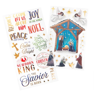 12 Pack: Religious Christmas Sticker Pack by Recollections™