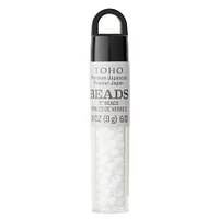 Toho® 6/0 Japanese Glass Seed Beads, Opaque Chalk White