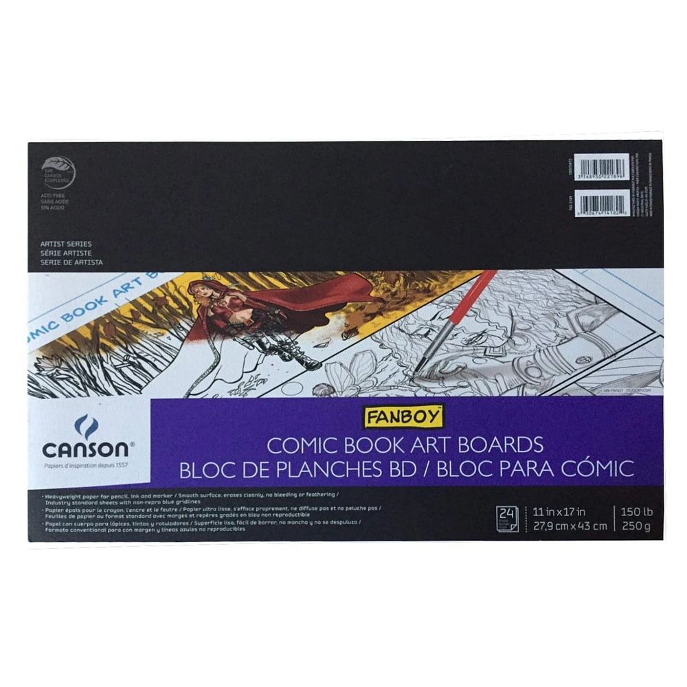 Canson® Fanboy™ Comic Book Art Boards, 11" x 17"