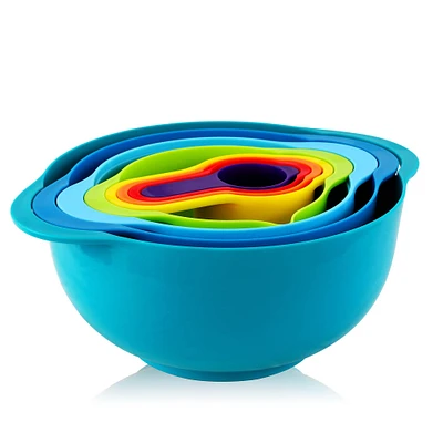 MegaChef Stackable Mixing Bowl & Measuring Cup Set