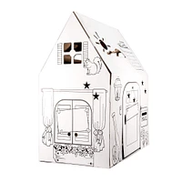 Easy Playhouse Cardboard Clubhouse
