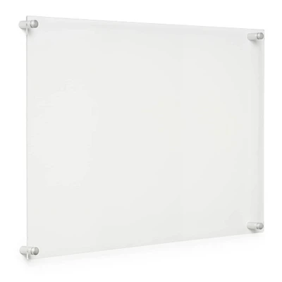 Cool Modern Clear Acrylic Float Frame with Silver Hardware
