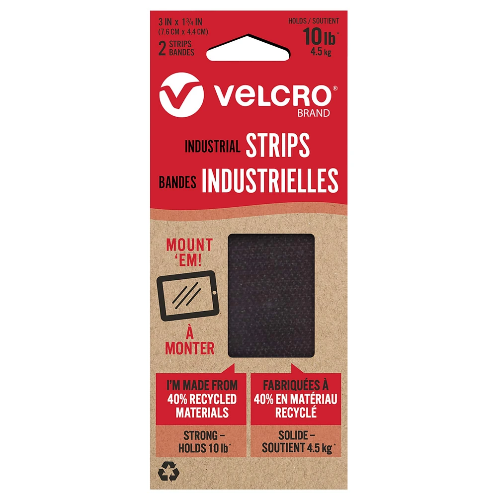 12 Packs: 2 ct. (24 total) VELCRO® Brand Recycled Industrial Strips
